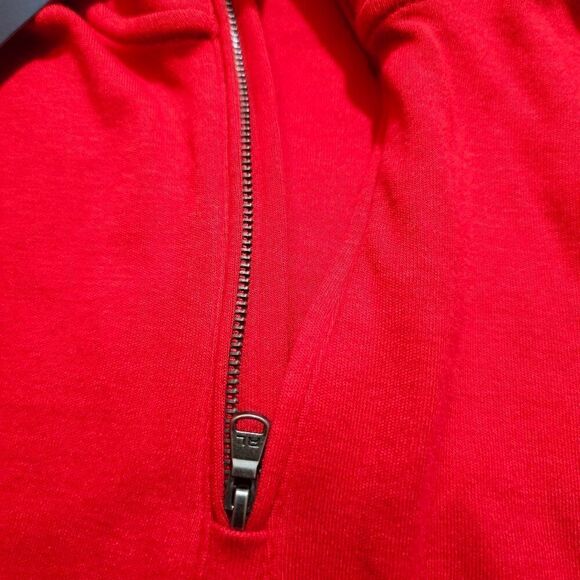 Polo Ralph Lauren Pony Logo Lightweight Jacket Quarter Zip XL Red Embroidered LE - Picture 8 of 10
